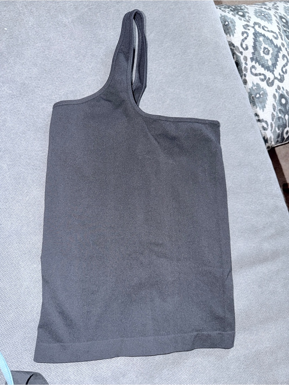 Helmut‎ Lang Core Seamless One Shoulder/Asymmetric Tank Black XS/S